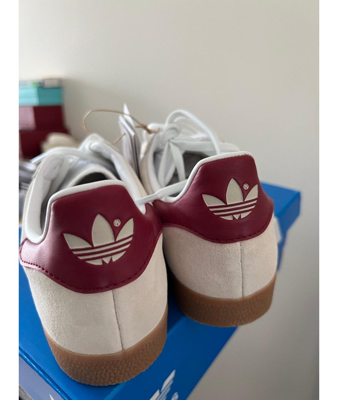 ADIDAS Бежевые замшевые кеды, фото 4