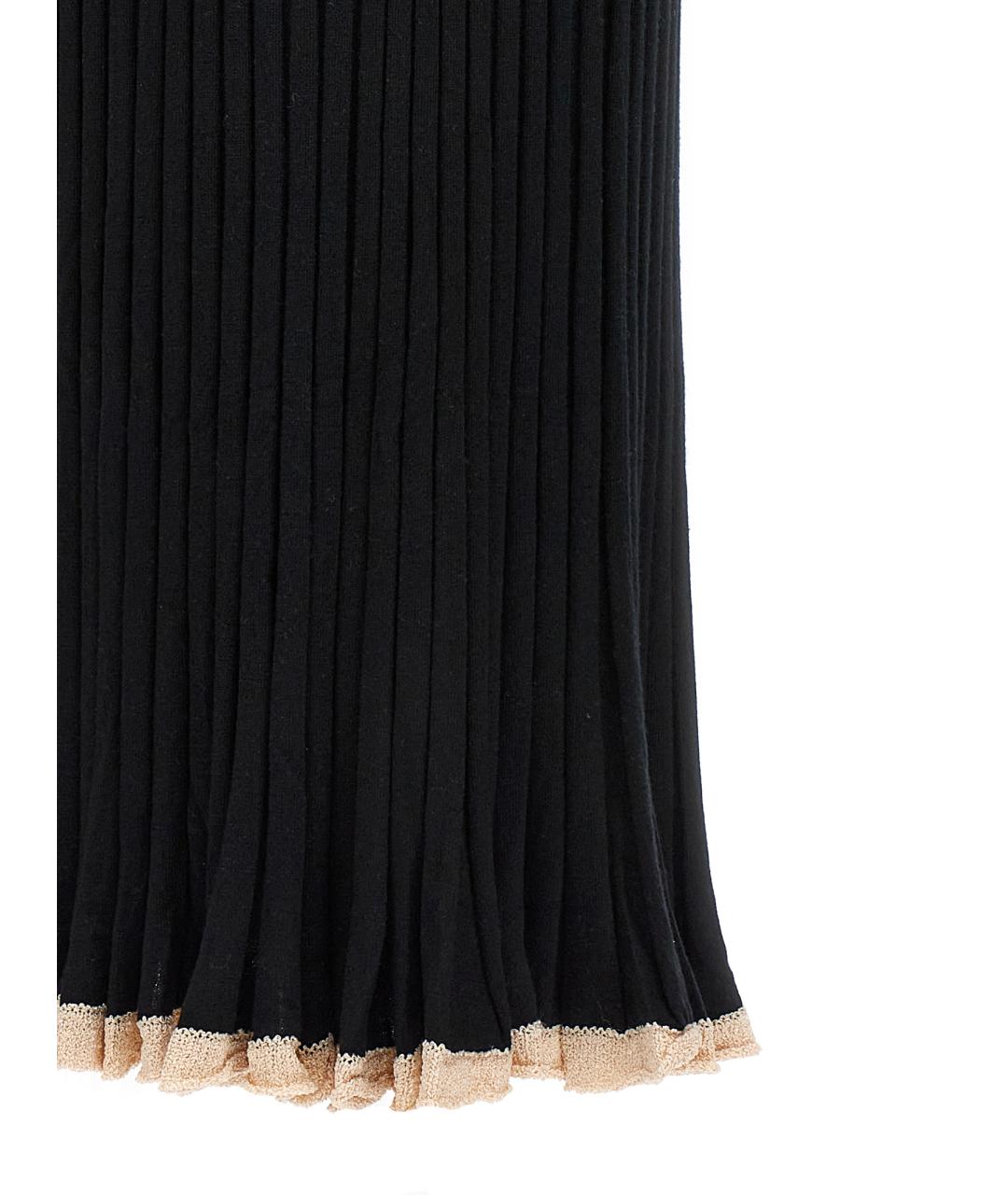 PROENZA SCHOULER Черная шелковая юбка миди, фото 4