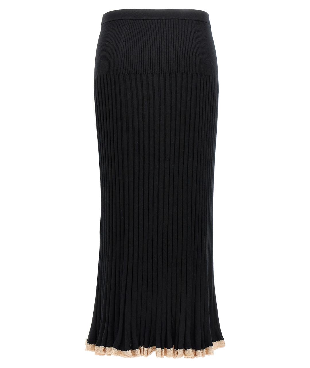 PROENZA SCHOULER Черная шелковая юбка миди, фото 2