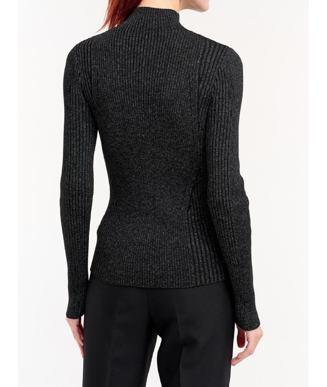 DION LEE Черный полиэстеровый джемпер / свитер, фото 3