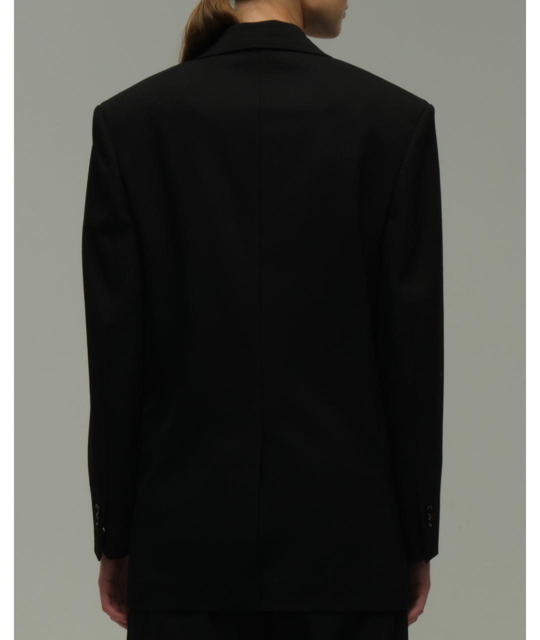 BOTTEGA VENETA Черный шерстяной жакет/пиджак, фото 2