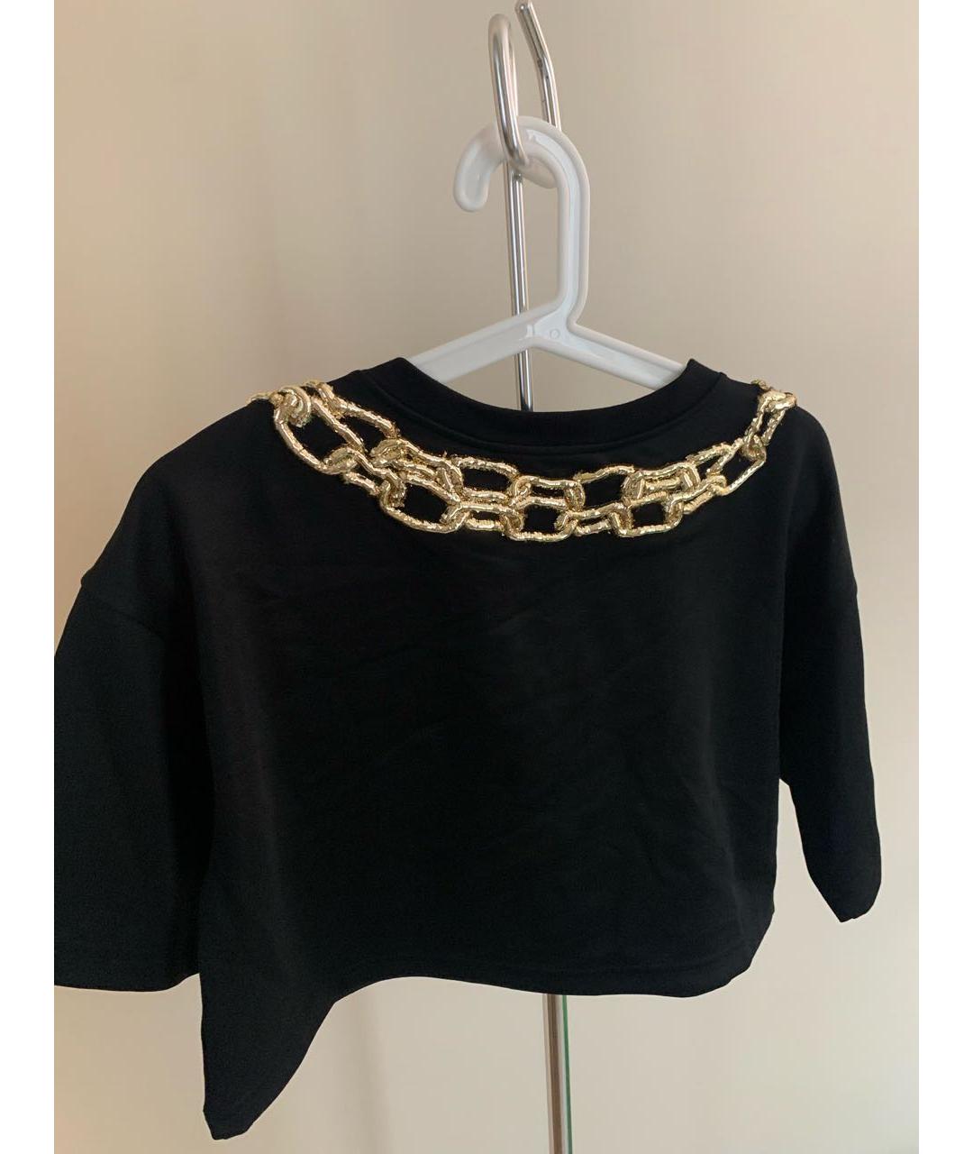 MOSCHINO Черная футболка, фото 2