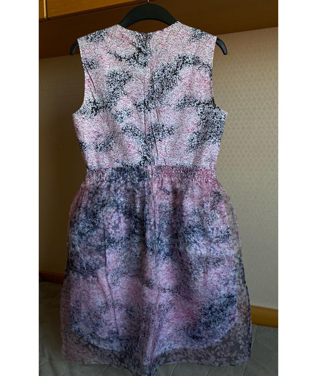 CARVEN Розовое вискозное коктейльное платье, фото 2