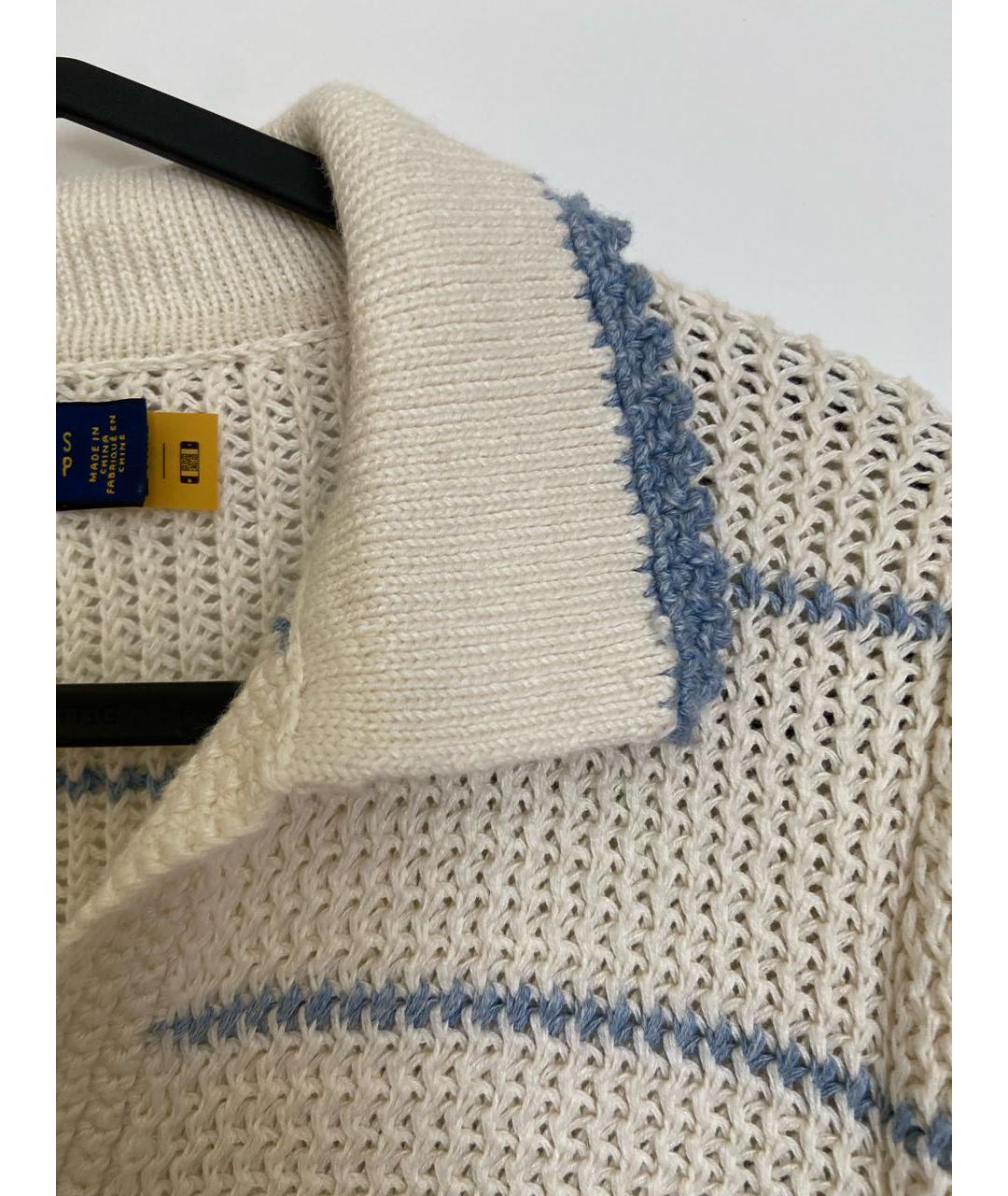 POLO RALPH LAUREN Белый хлопковый джемпер / свитер, фото 4