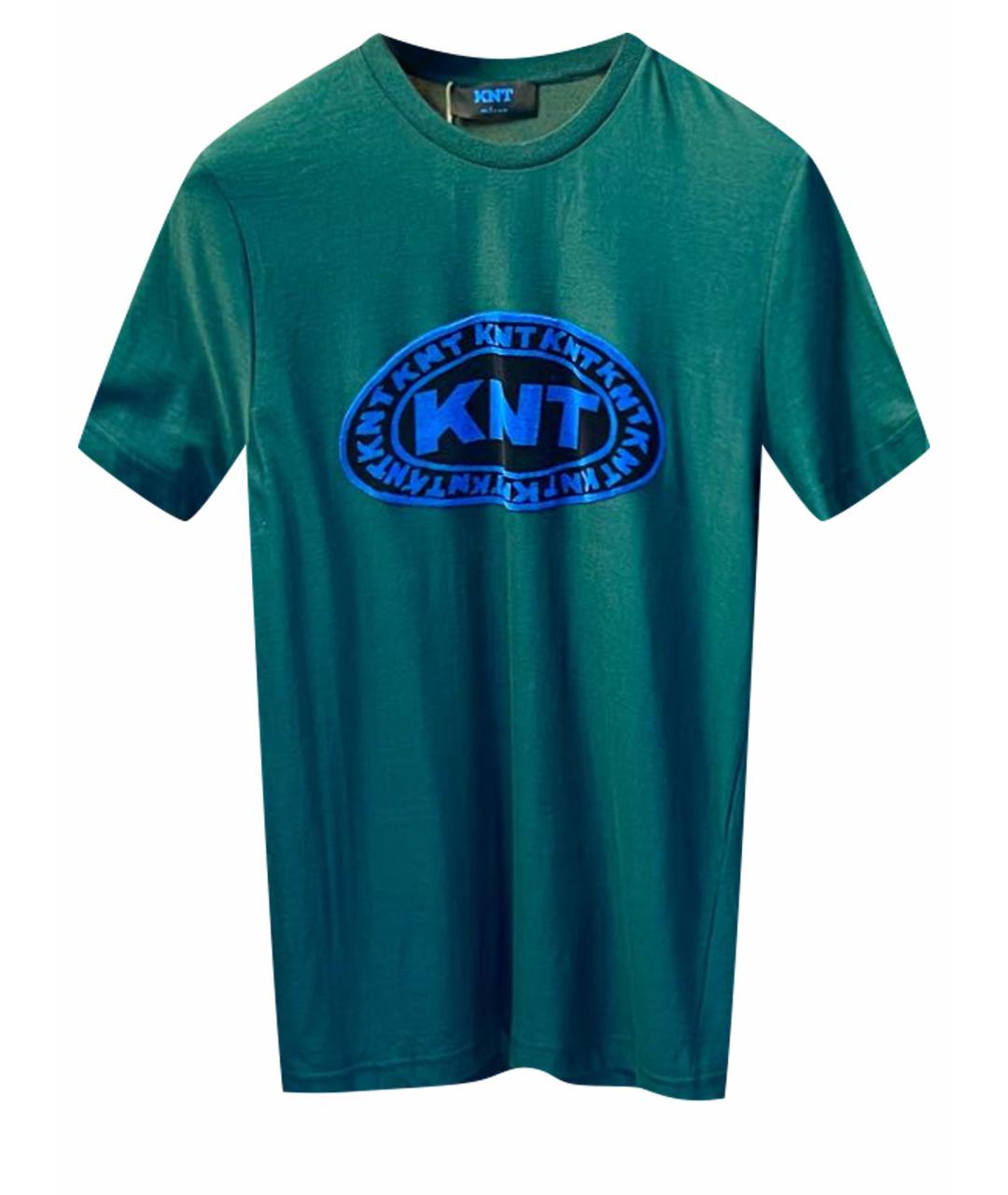 KITON Зеленая хлопковая футболка, фото 1