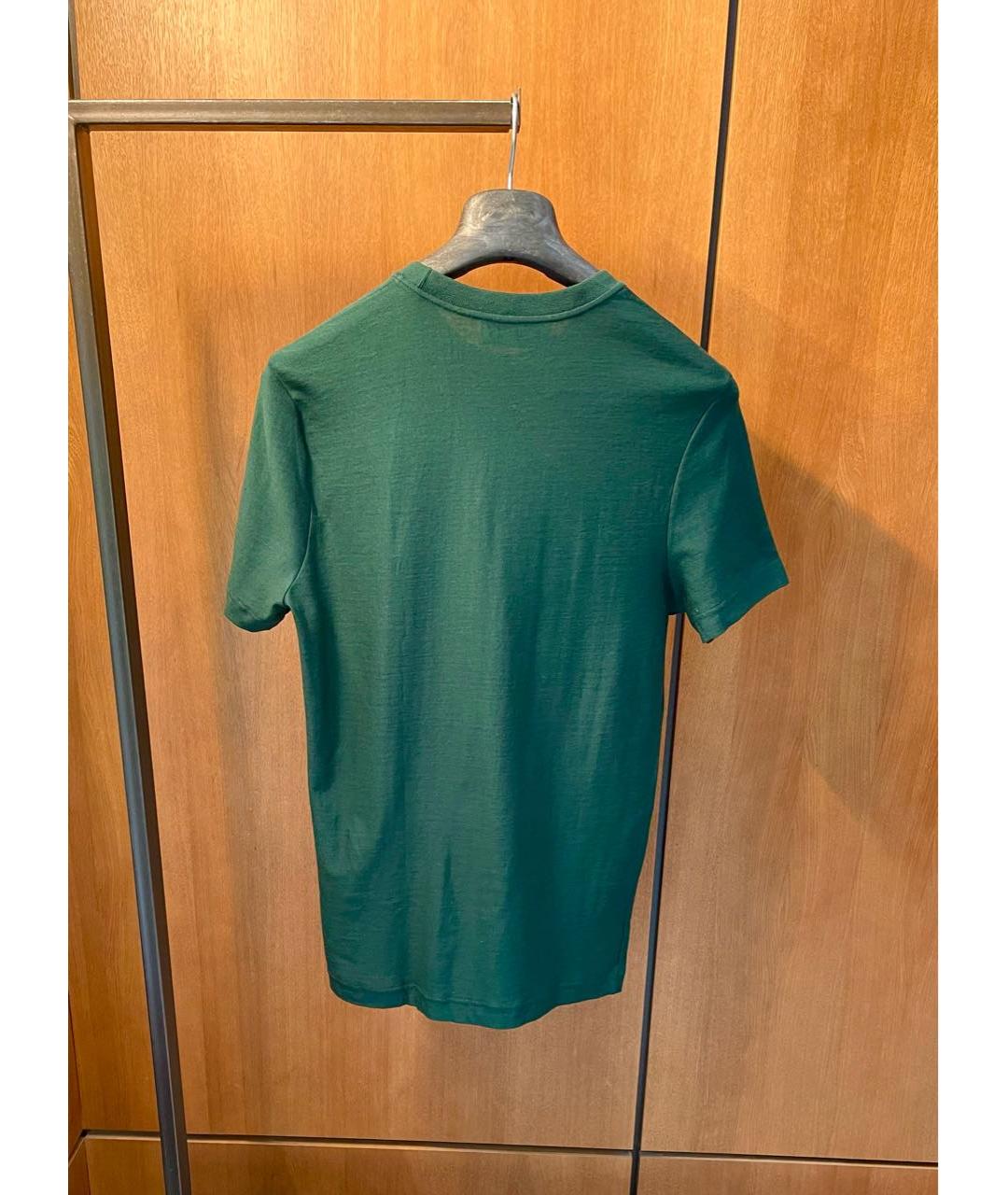 KITON Зеленая хлопковая футболка, фото 2
