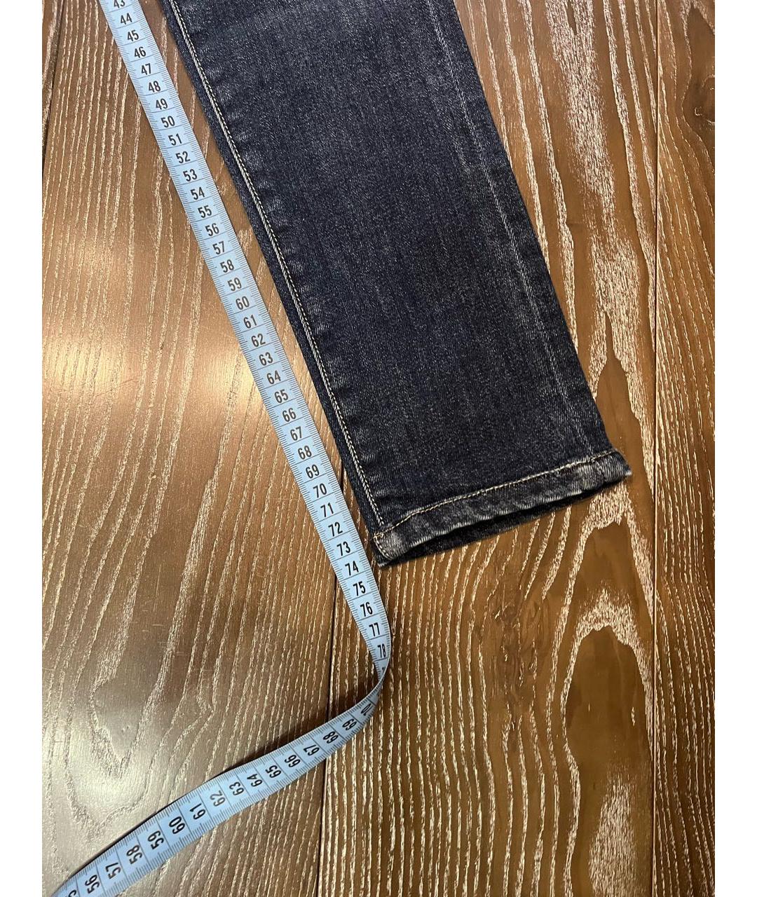 SPORT MAX CODE Темно-синие хлопковые джинсы слим, фото 5