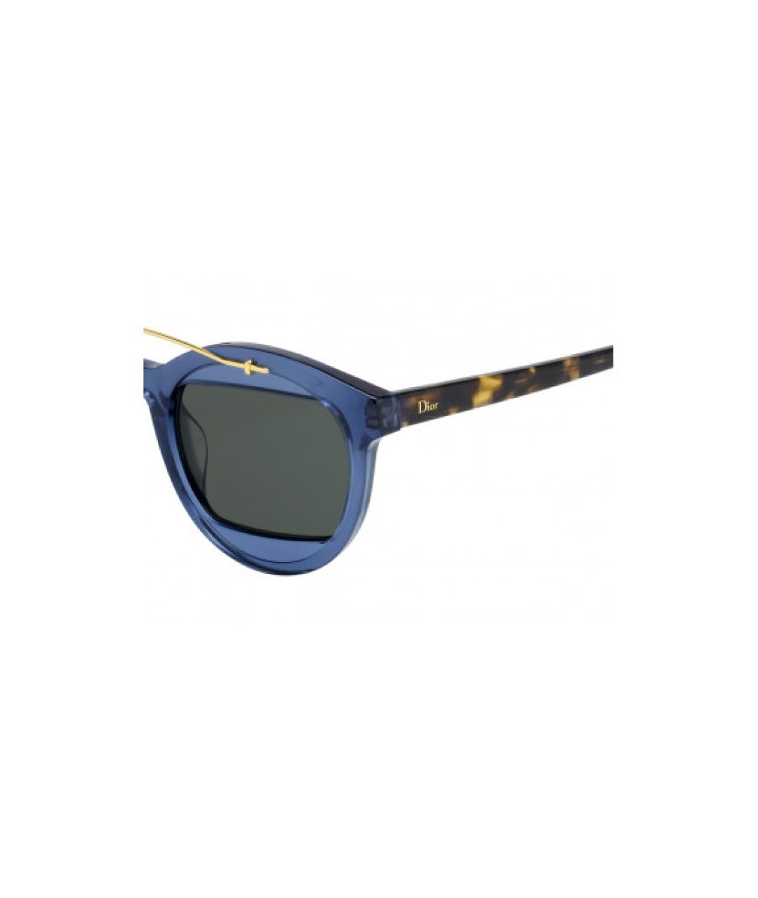 CHRISTIAN DIOR Синие пластиковые солнцезащитные очки, фото 6