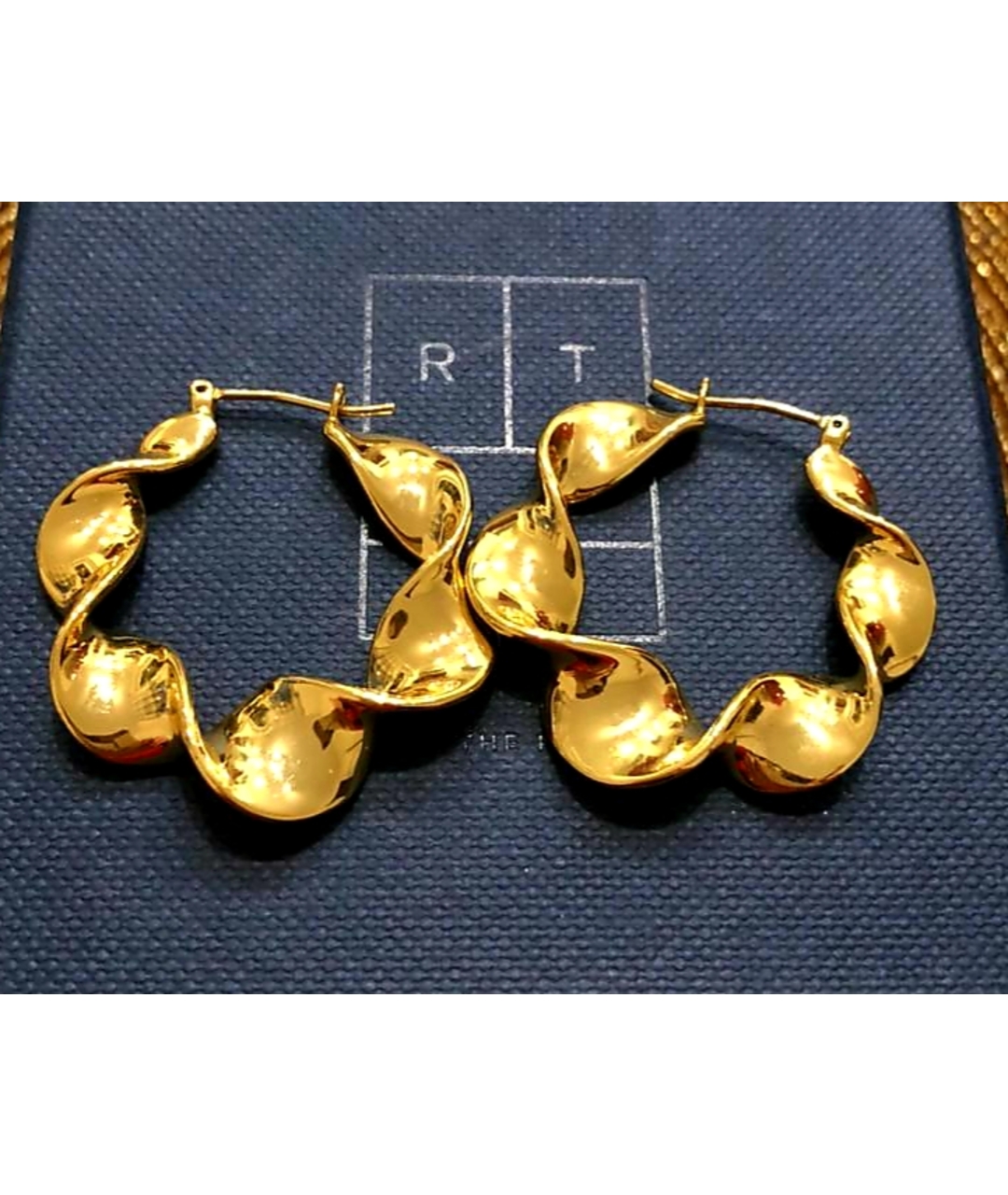 LOEFFLER RANDALL Золотые позолоченные серьги, фото 3