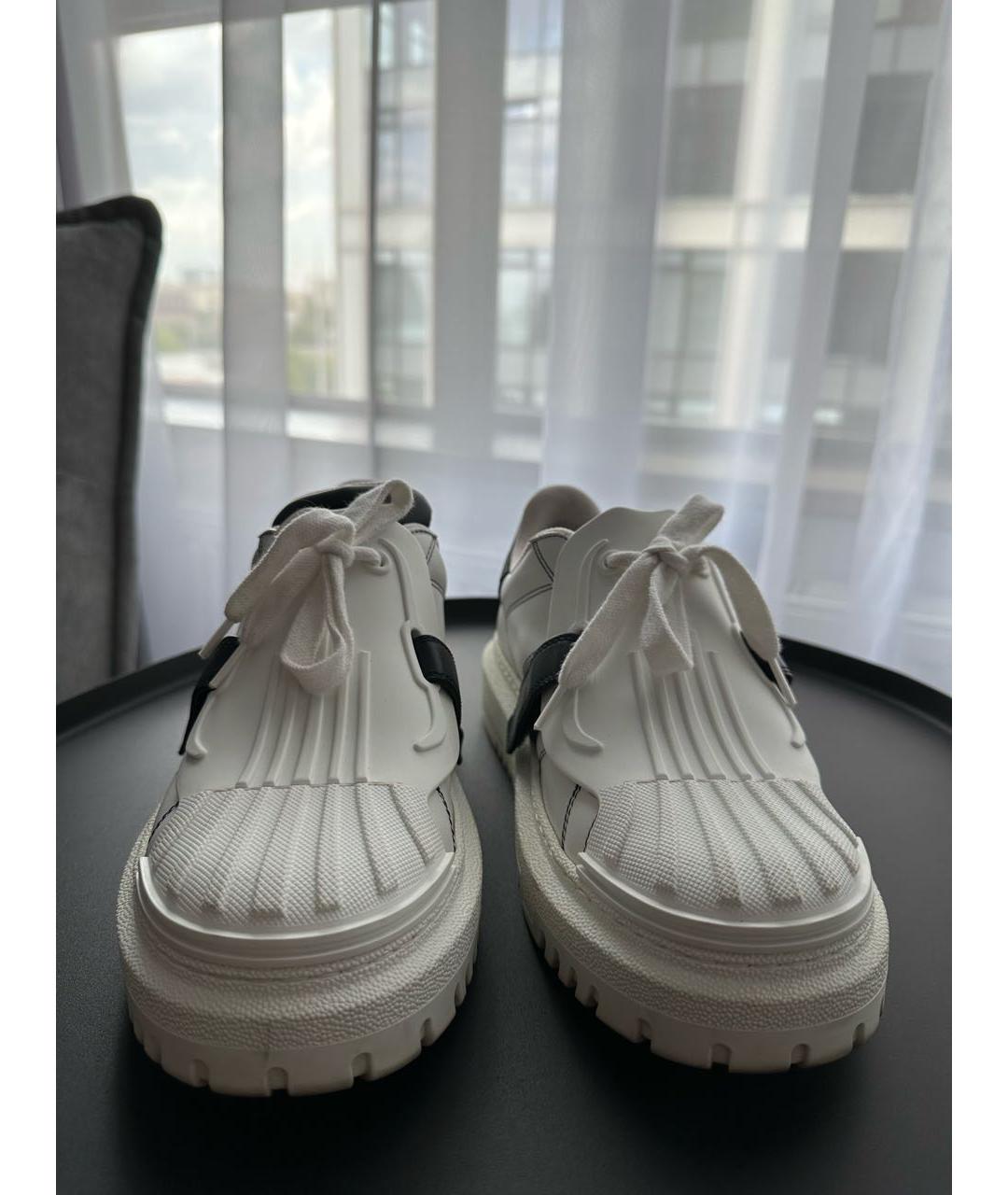 CHRISTIAN DIOR PRE-OWNED Белые кожаные кеды, фото 2