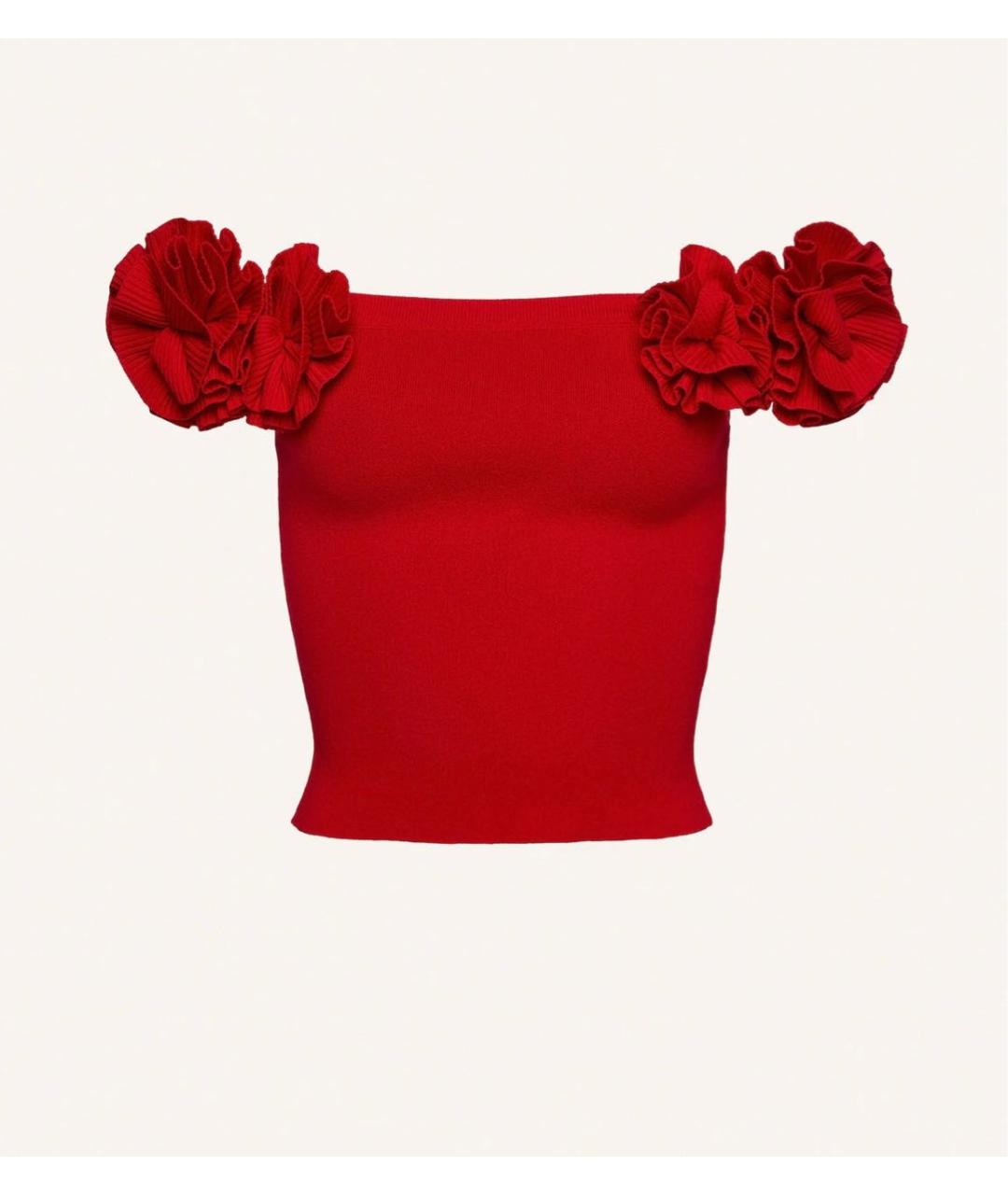 MAGDA BUTRYM Красный вискозный костюм с юбками, фото 2