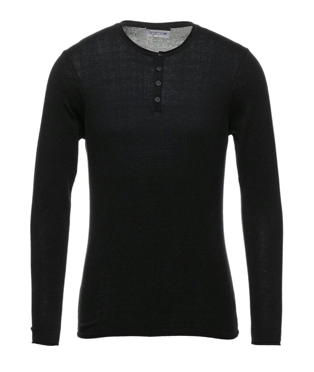 DANIELE ALESSANDRINI Черный хлопковый джемпер / свитер, фото 1