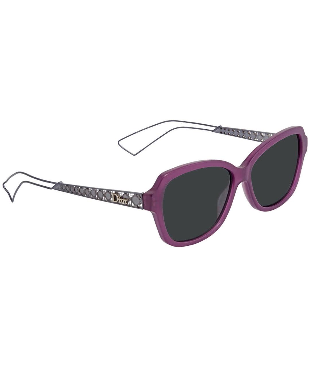 CHRISTIAN DIOR PRE-OWNED Фиолетовые пластиковые солнцезащитные очки, фото 3