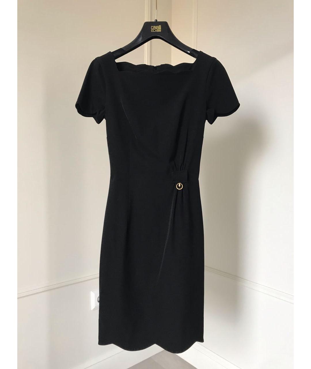 CAVALLI CLASS Черное полиамидовое повседневное платье, фото 2