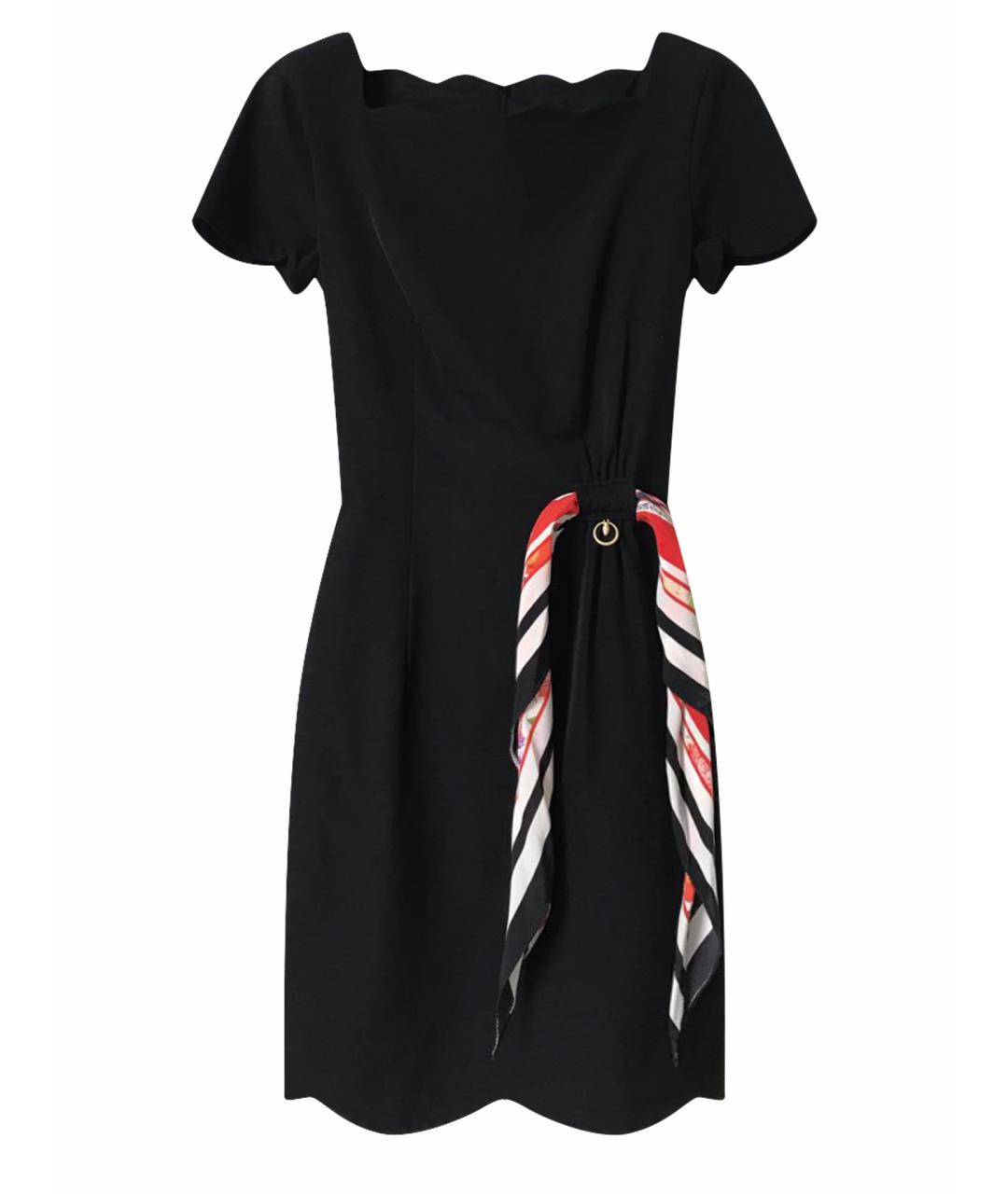 CAVALLI CLASS Черное полиамидовое повседневное платье, фото 1