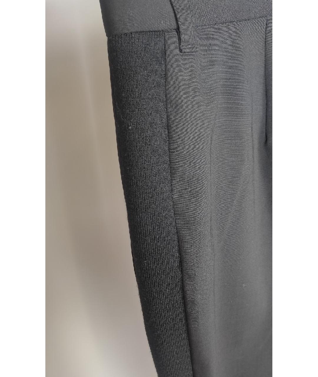 3.1 PHILLIP LIM Черные шерстяные прямые брюки, фото 3