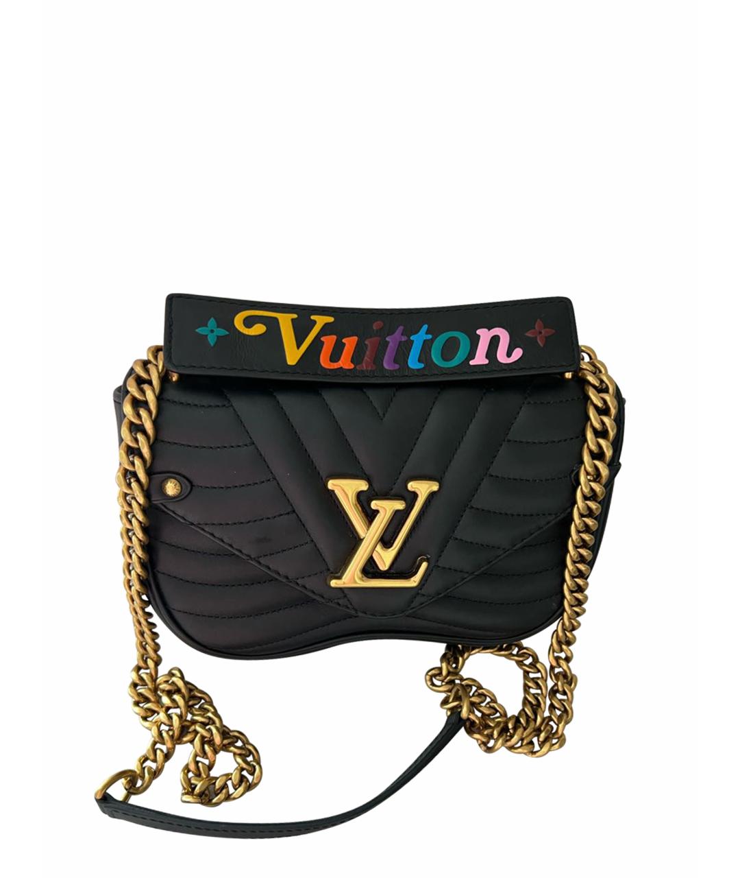 LOUIS VUITTON PRE-OWNED Черная кожаная сумка через плечо, фото 1