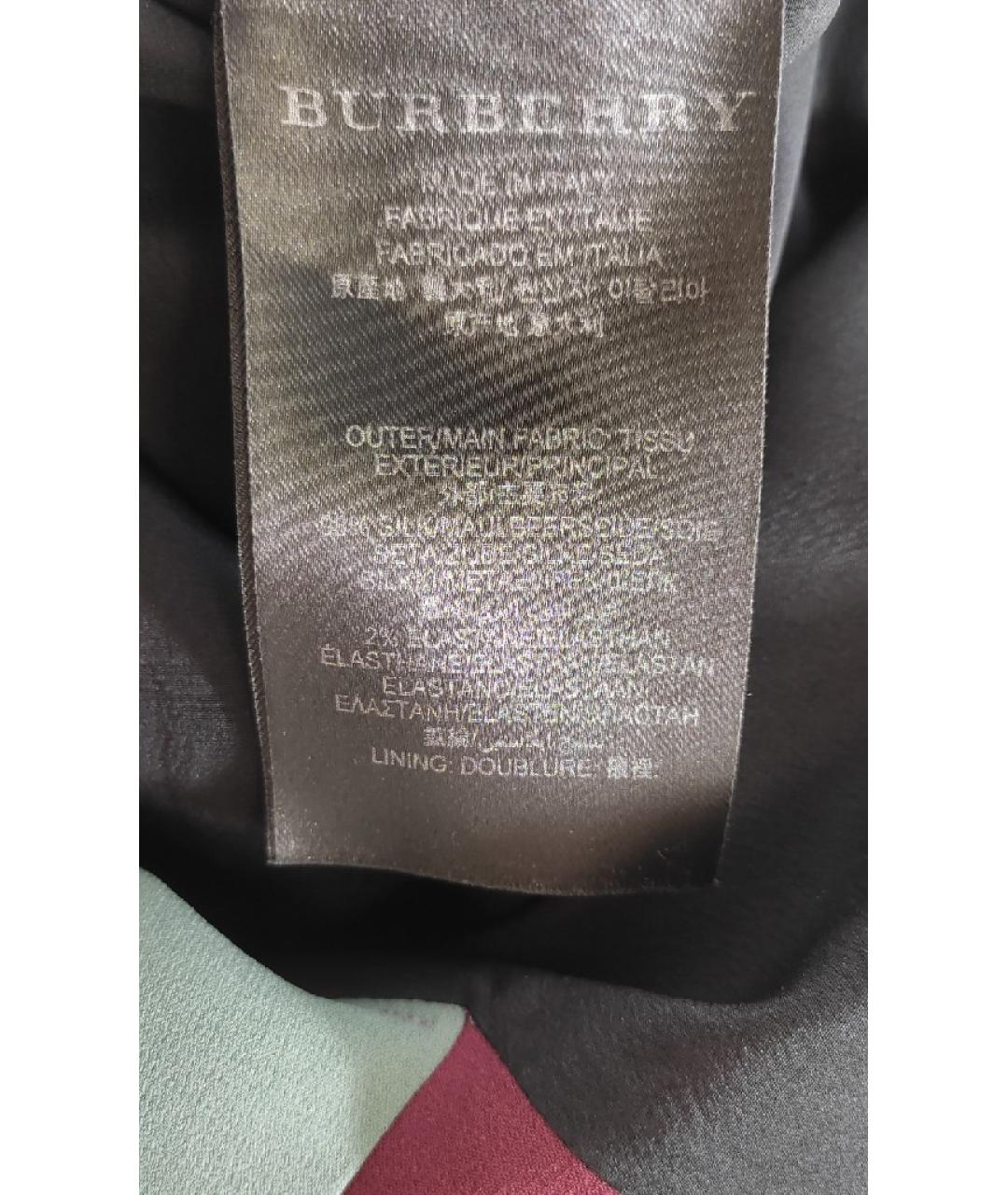 BURBERRY Мульти шелковый костюм с юбками, фото 8