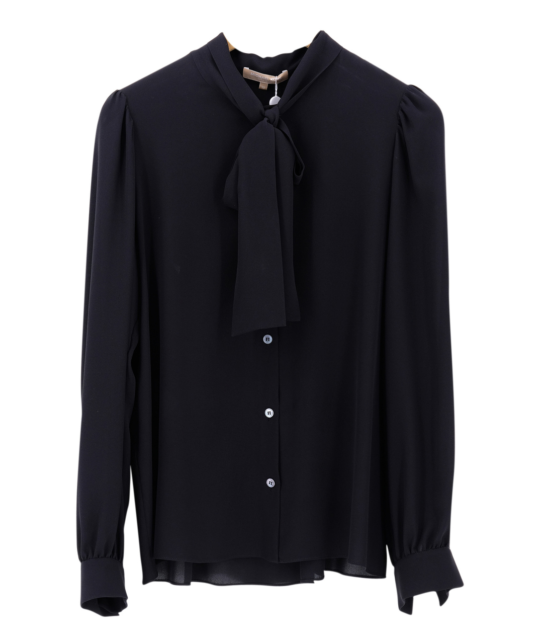 MICHAEL KORS Черная шелковая рубашка, фото 1