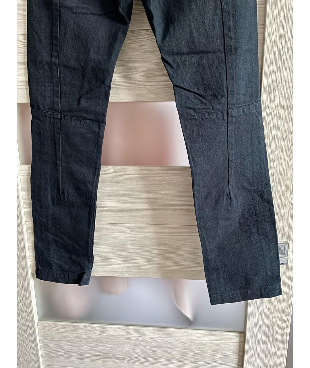 ISABEL BENENATO Черные хлопковые джинсы скинни, фото 4