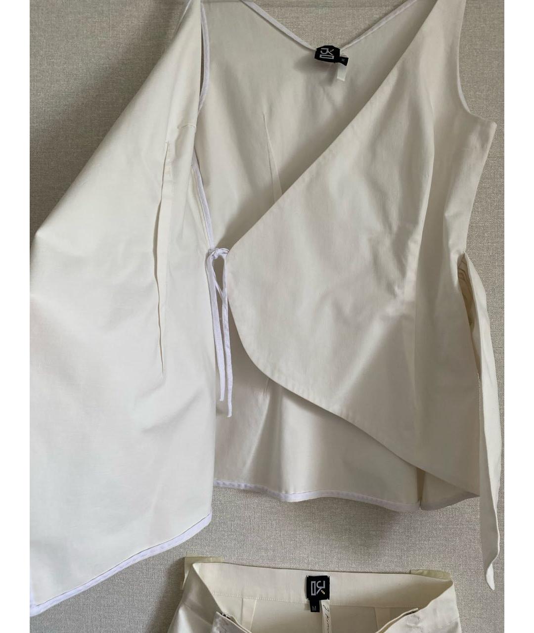 J.KIM Белый хлопковый костюм с юбками, фото 4
