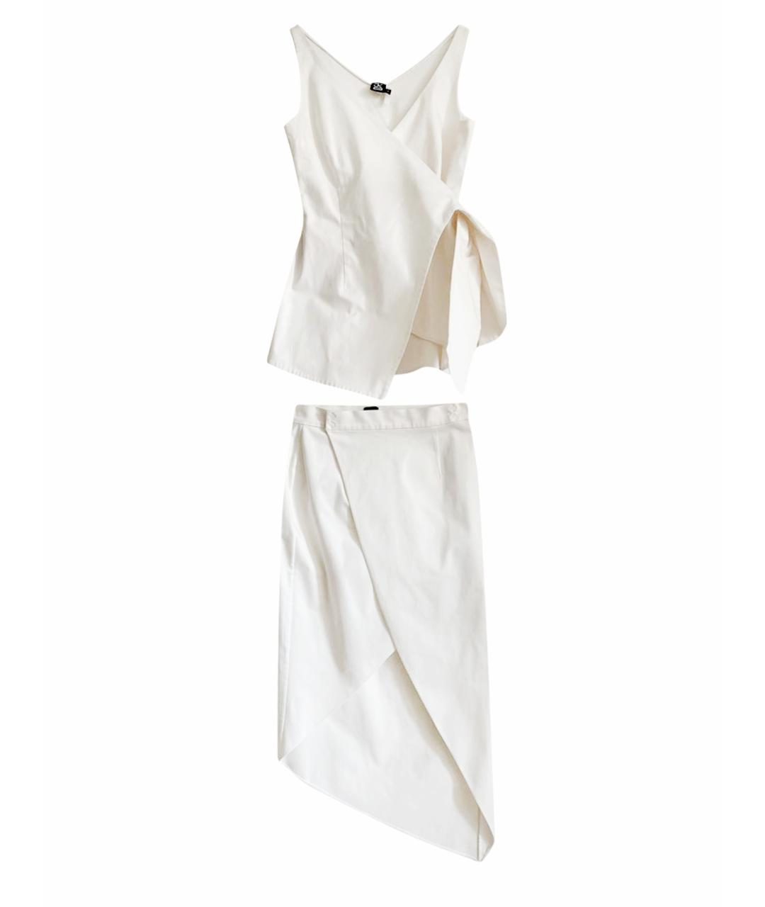 J.KIM Белый хлопковый костюм с юбками, фото 1