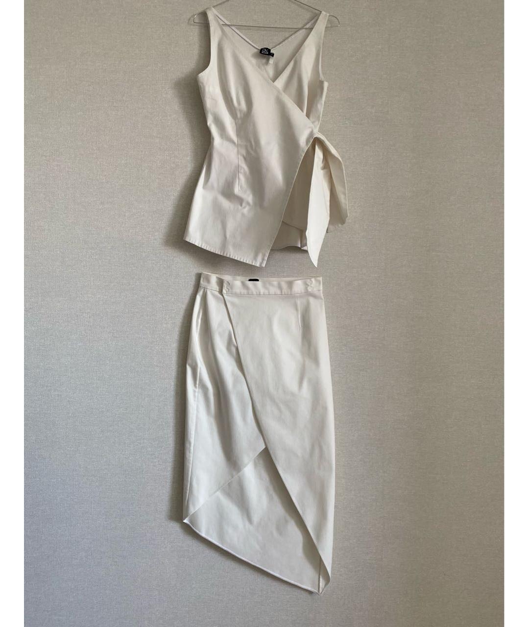 J.KIM Белый хлопковый костюм с юбками, фото 8