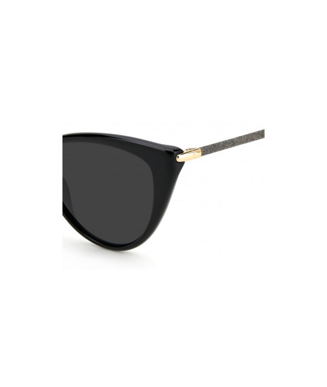 JIMMY CHOO Черные пластиковые солнцезащитные очки, фото 3