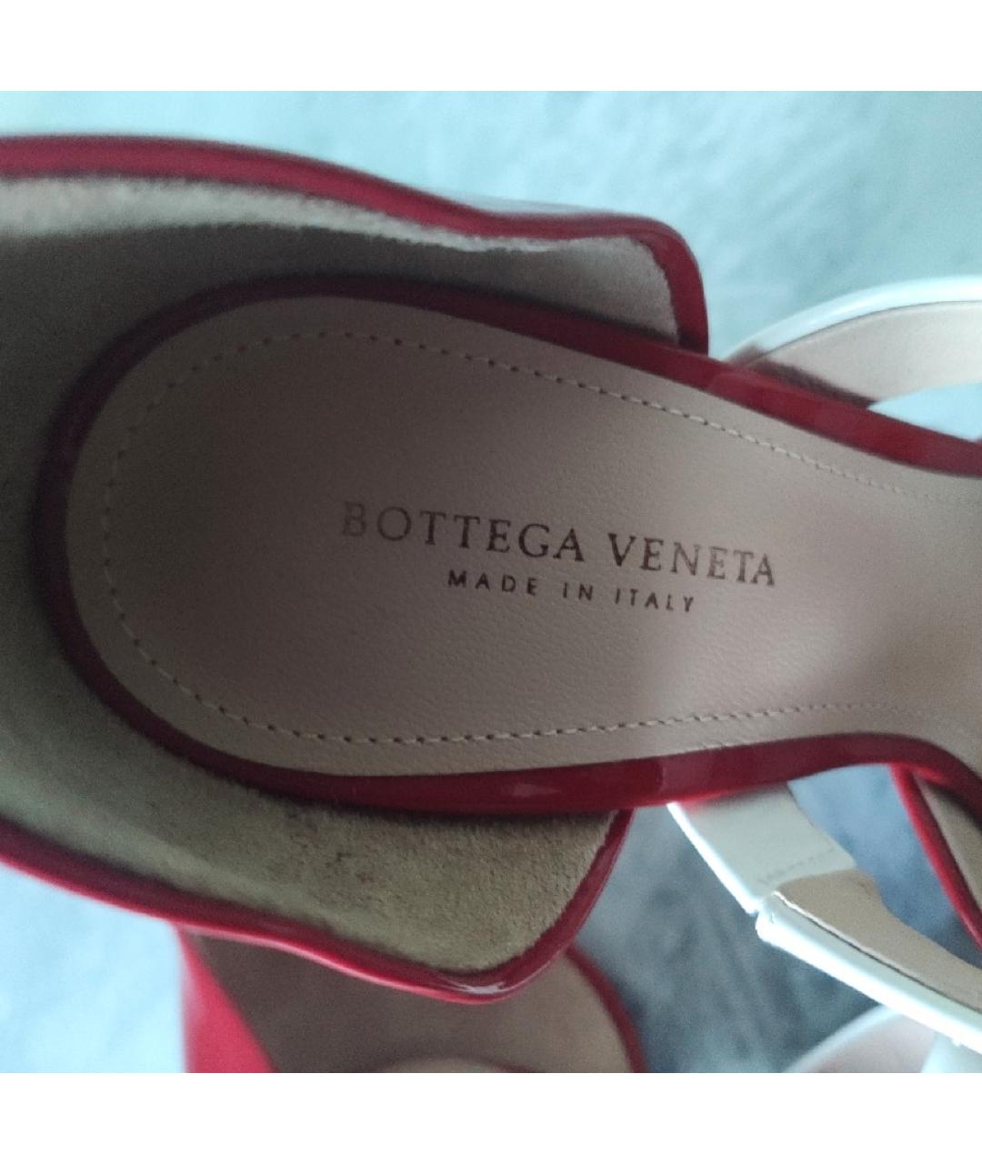 BOTTEGA VENETA Красные кожаные туфли, фото 5