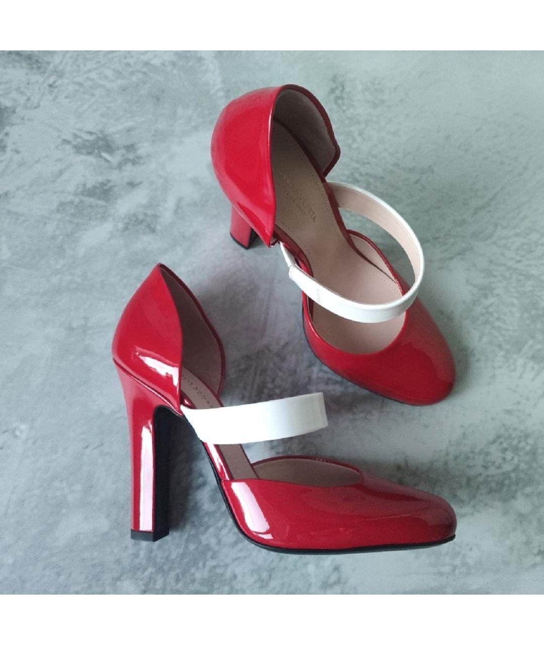 BOTTEGA VENETA Красные кожаные туфли, фото 4