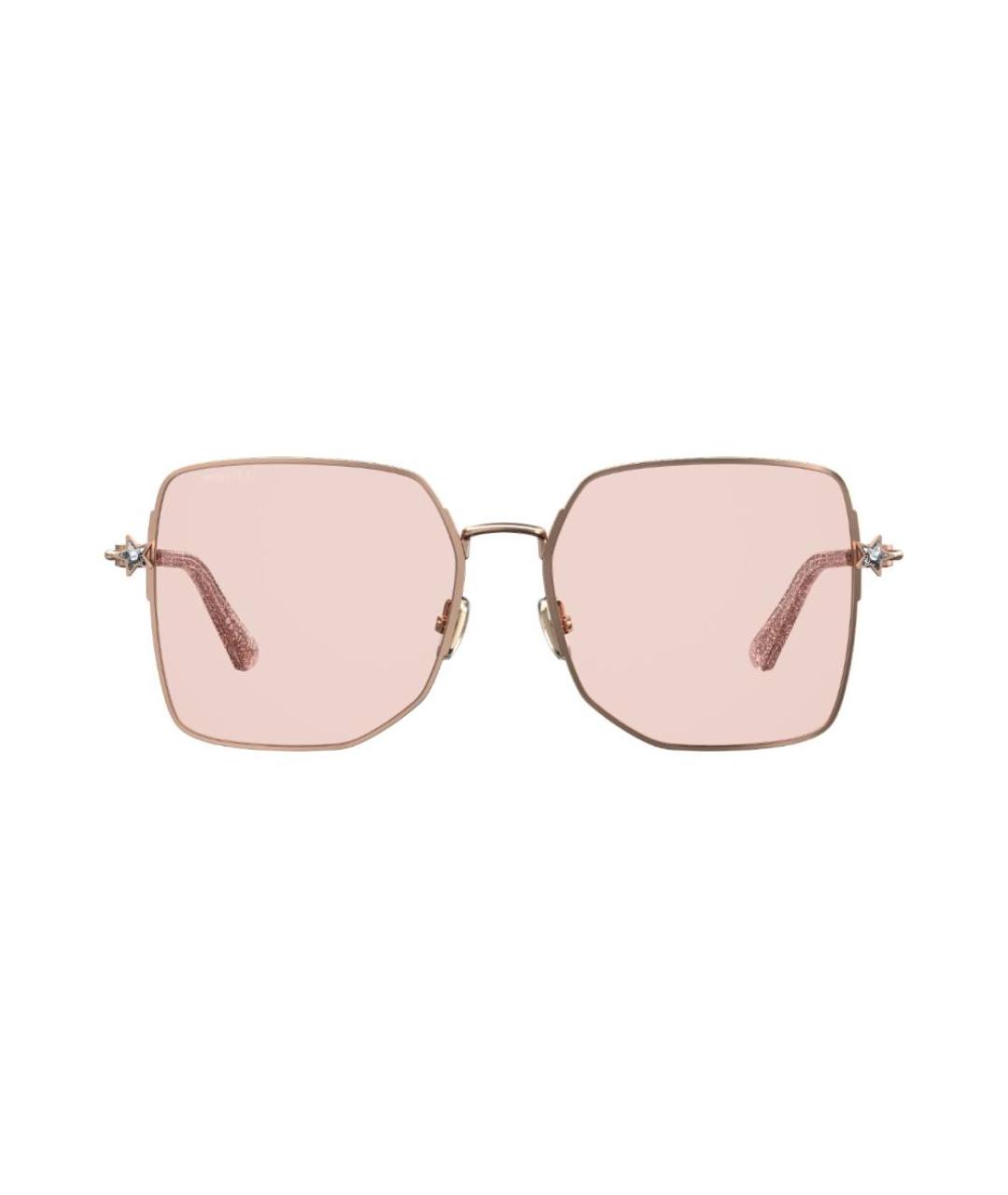 JIMMY CHOO Розовые металлические солнцезащитные очки, фото 4