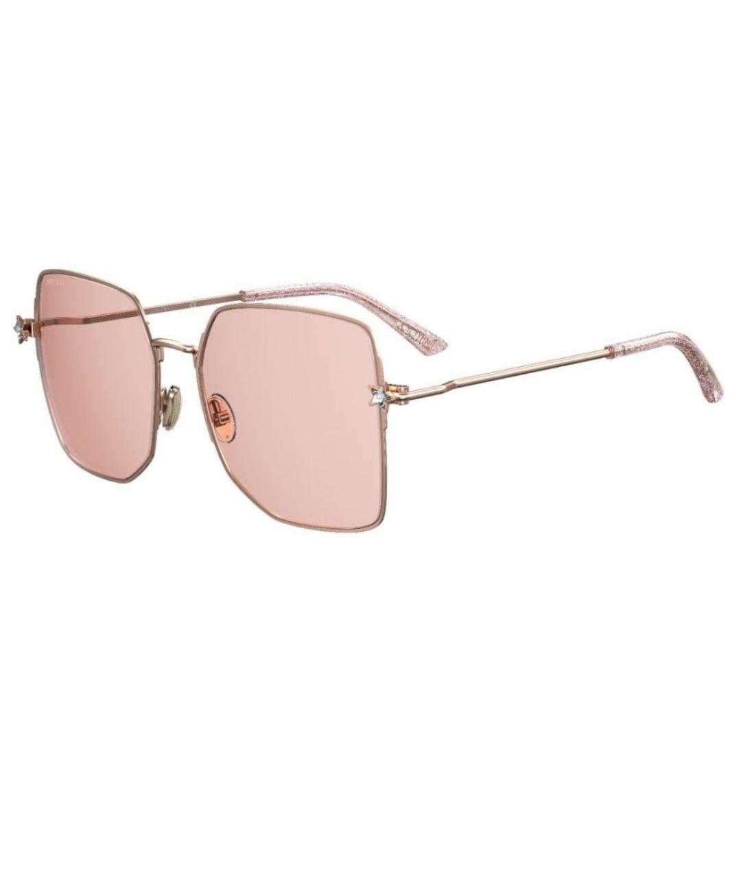 JIMMY CHOO Розовые металлические солнцезащитные очки, фото 5