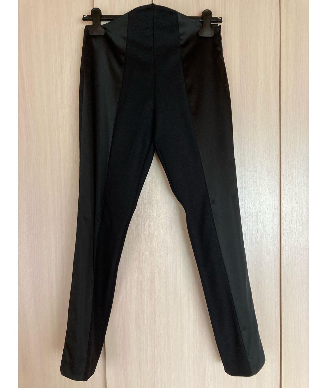 LA PERLA Черные шерстяные брюки узкие, фото 9