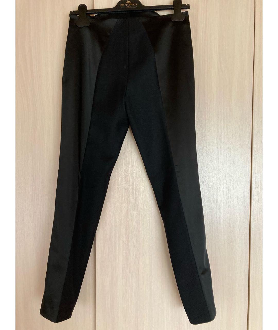 LA PERLA Черные шерстяные брюки узкие, фото 2