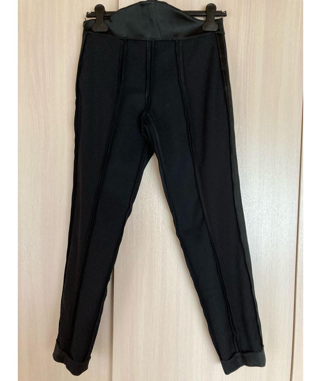 LA PERLA Черные шерстяные брюки узкие, фото 6