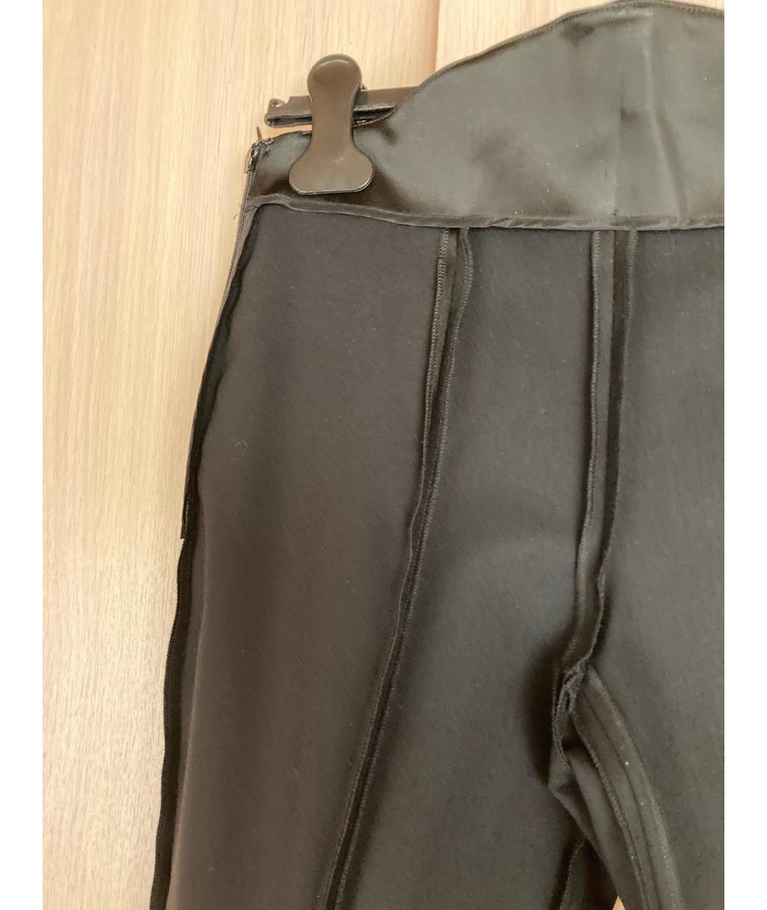 LA PERLA Черные шерстяные брюки узкие, фото 7