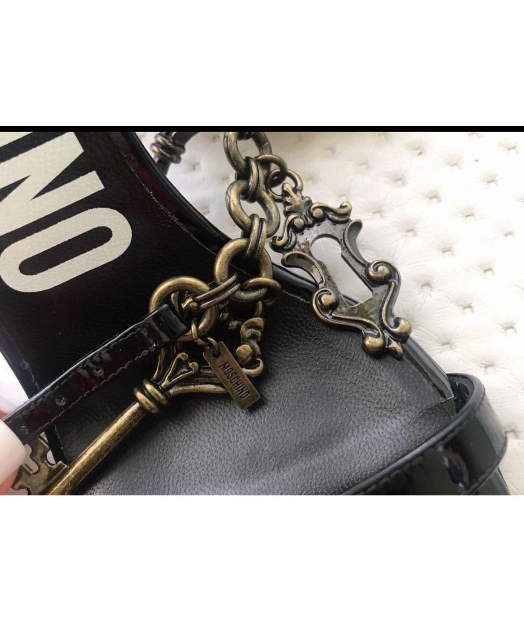 MOSCHINO Босоножки из лакированной кожи, фото 6
