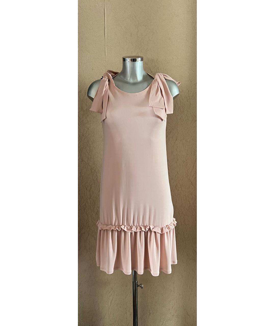 RED VALENTINO Розовое повседневное платье, фото 3