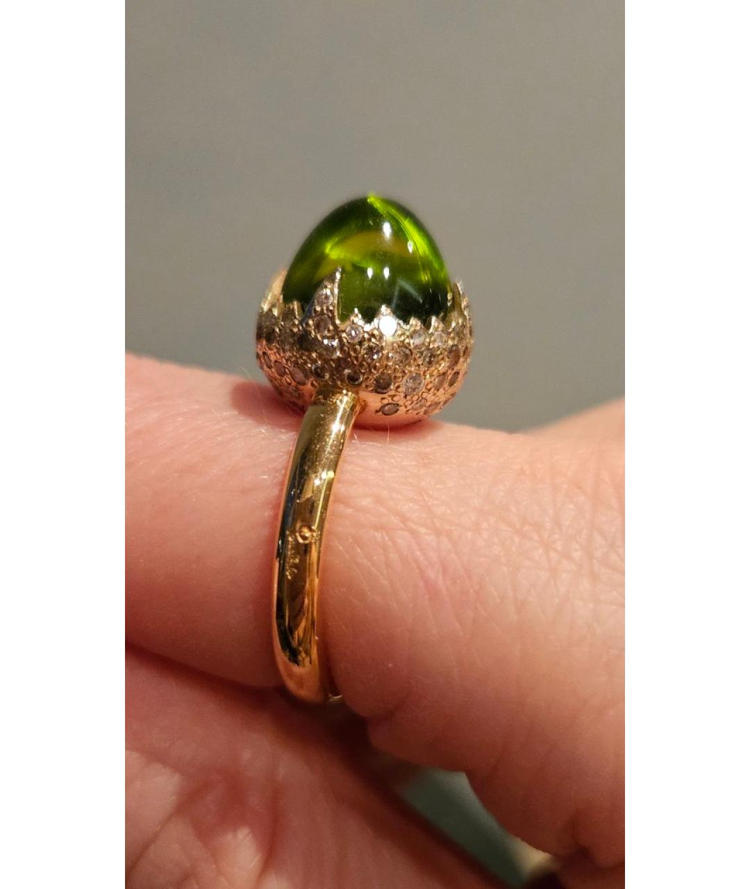 POMELLATO Зеленые кольцо из розового золота, фото 4