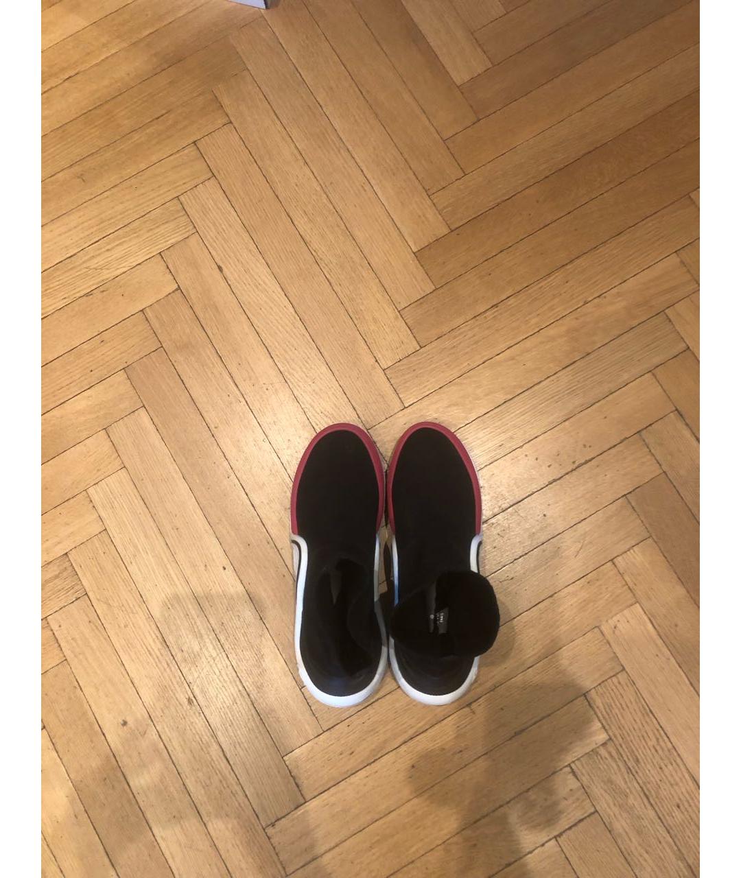 LOUIS VUITTON PRE-OWNED Черные неопреновые кроссовки, фото 3