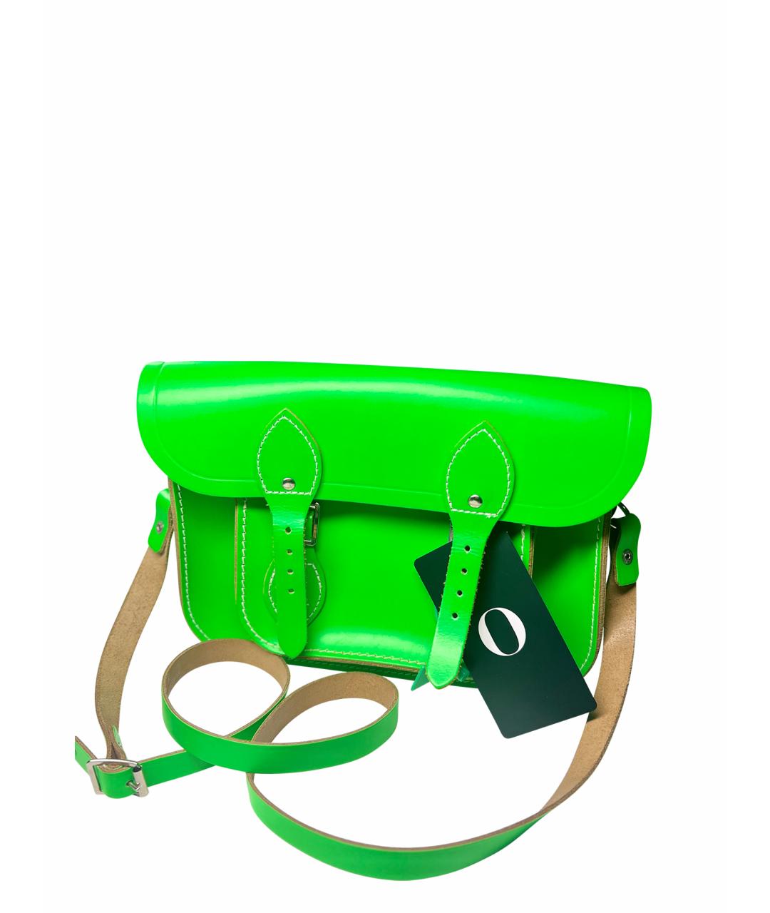 THE CAMBRIDGE SATCHEL COMPANY Зеленая кожаная сумка через плечо, фото 1