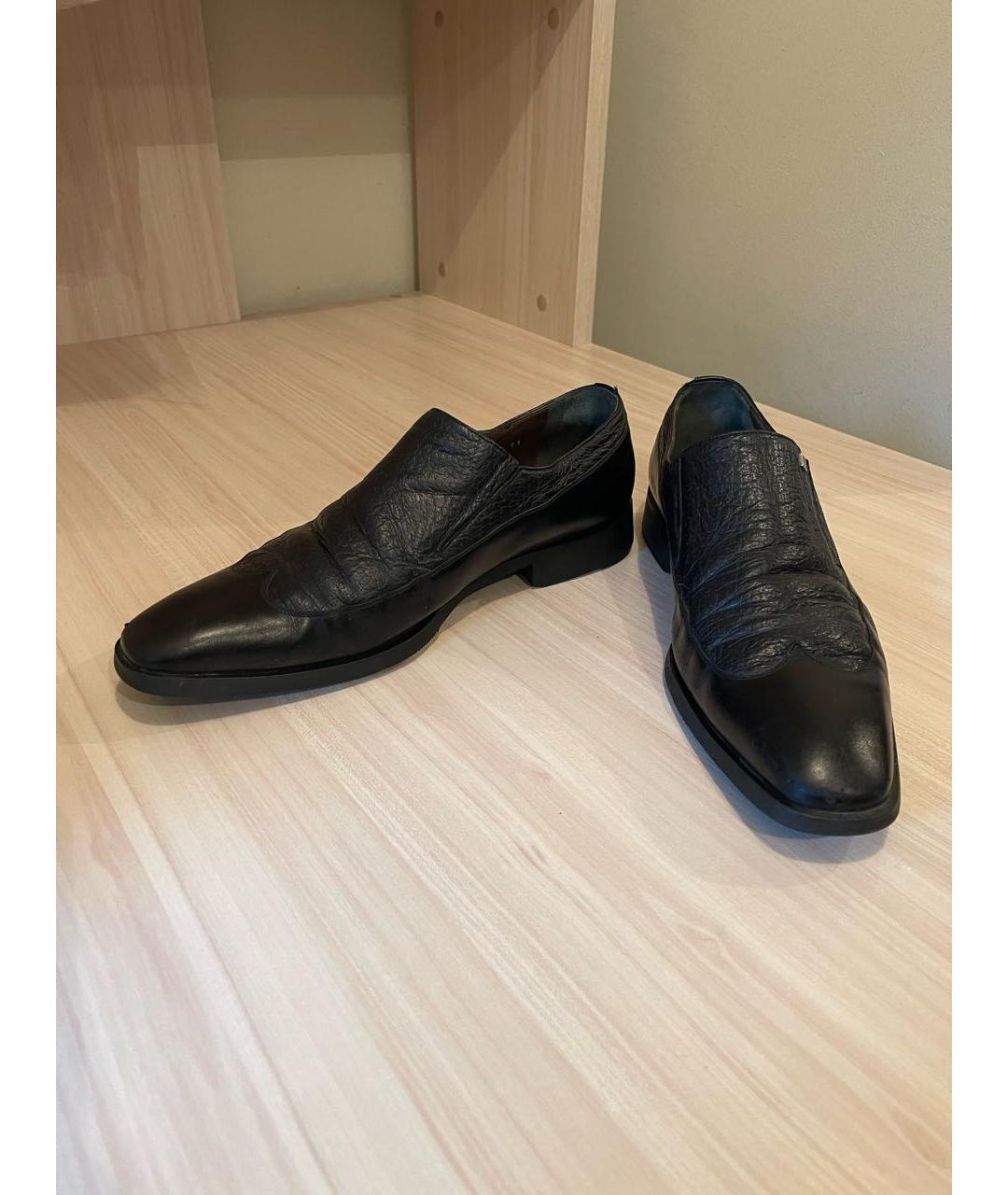 MORESCHI Черные кожаные туфли, фото 2
