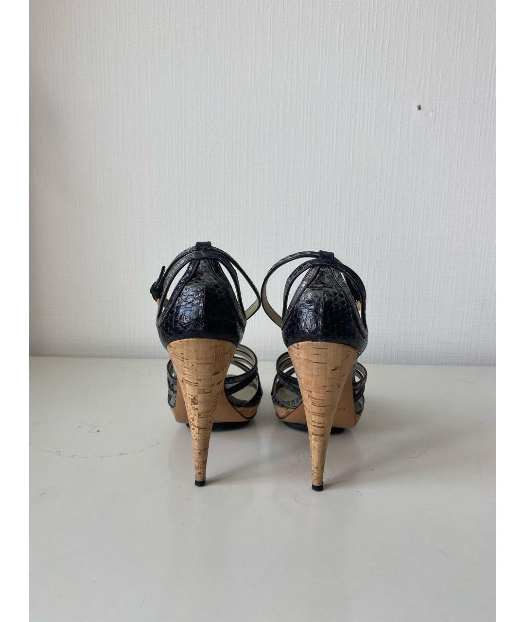 ETRO Антрацитовые кожаные туфли, фото 4