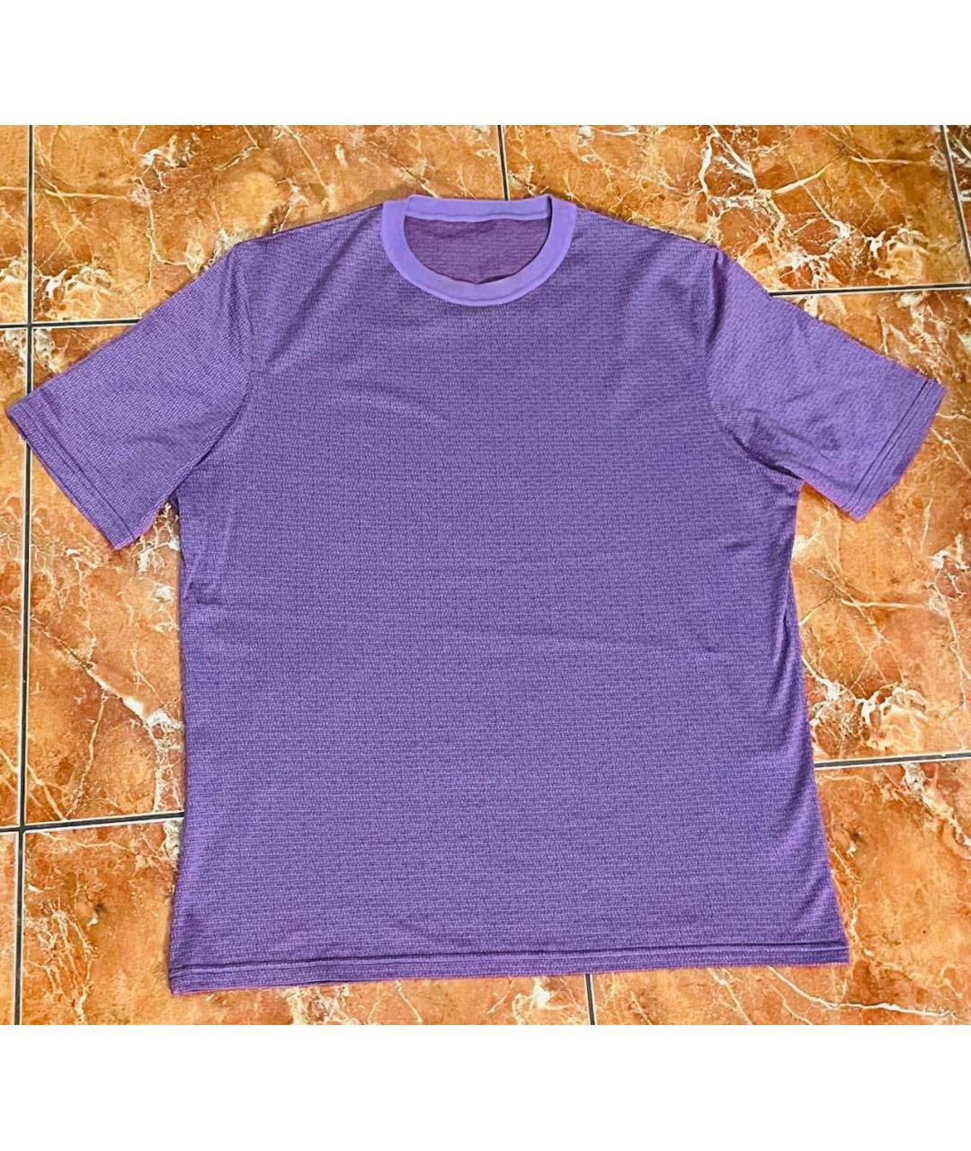 ZILLI Фиолетовая хлопковая футболка, фото 4
