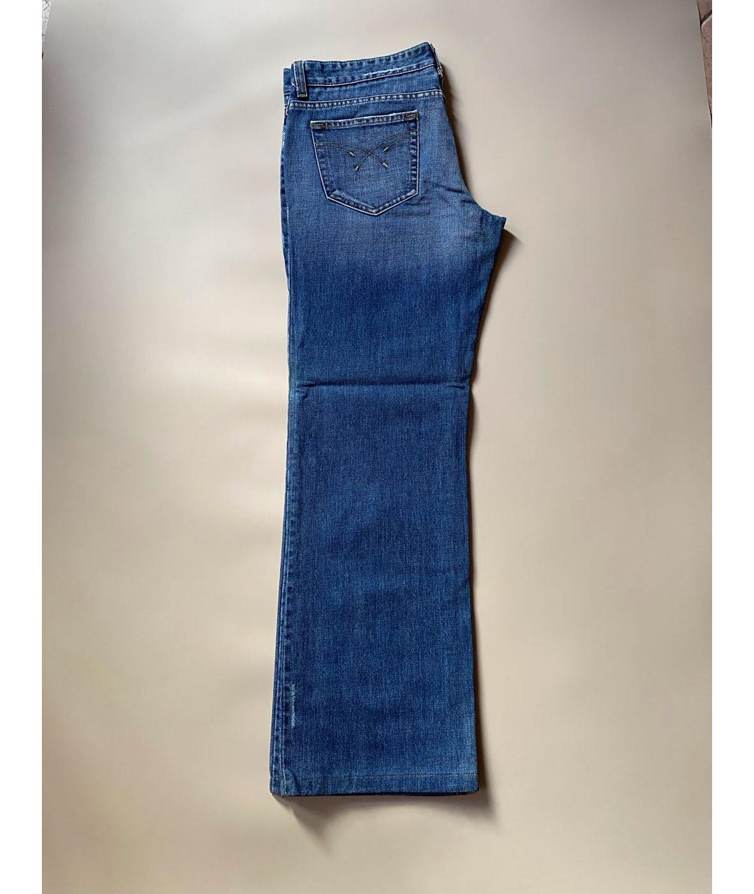 SPORT MAX CODE Голубые хлопковые прямые джинсы, фото 5