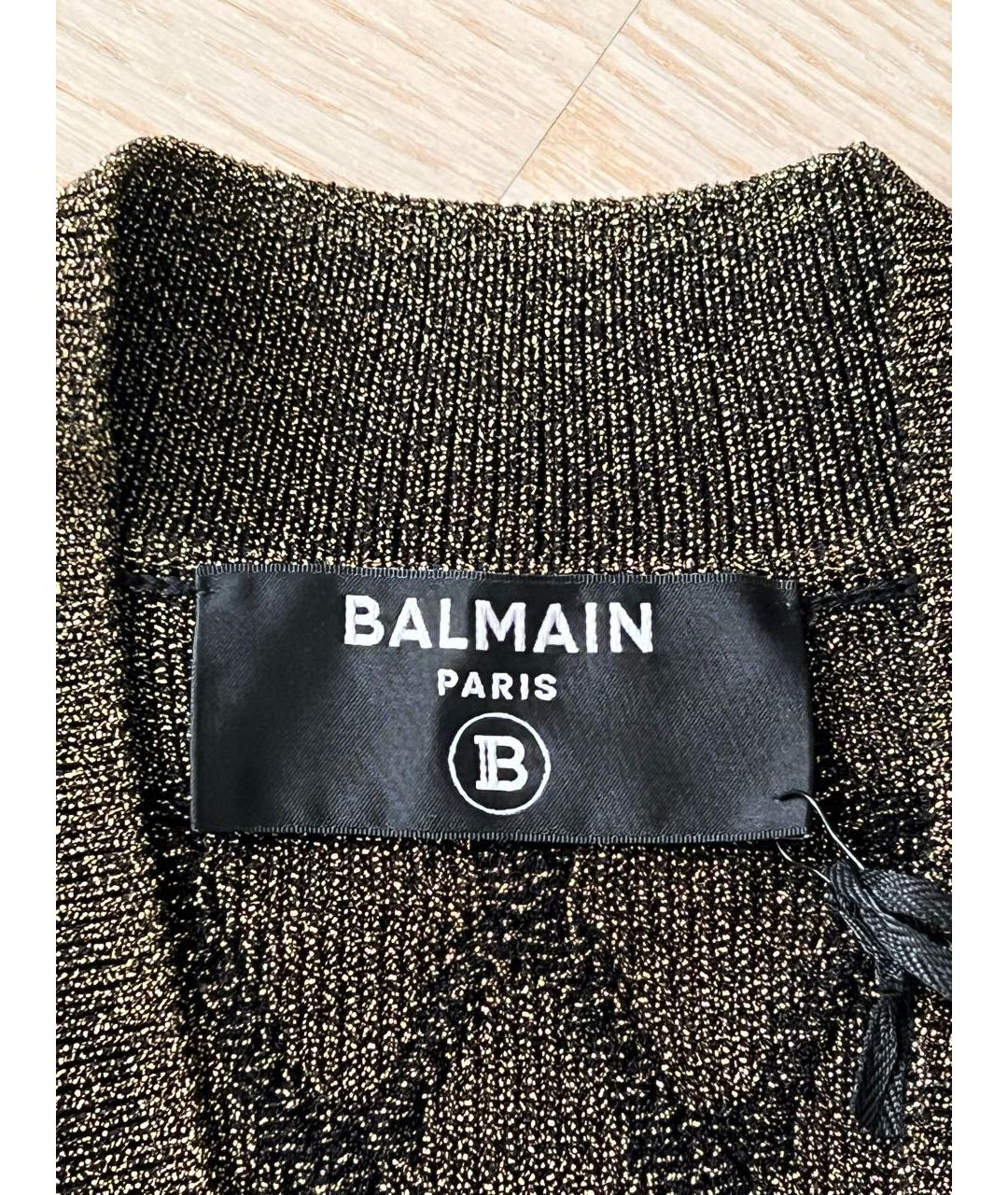 BALMAIN Черный вискозный джемпер / свитер, фото 4