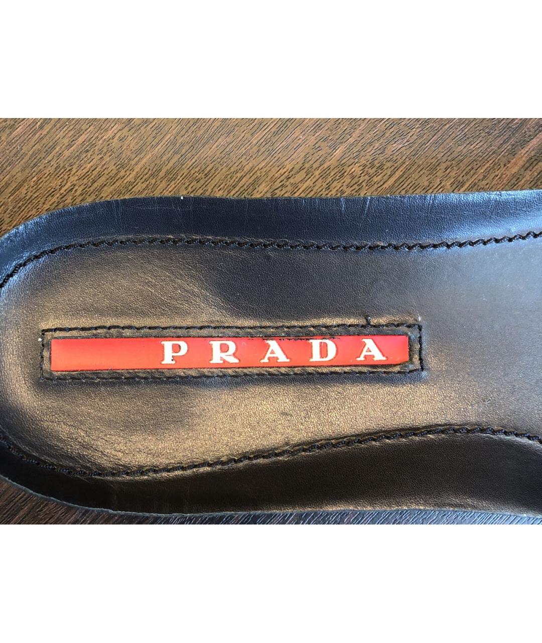 PRADA Темно-синие замшевые высокие ботинки, фото 6