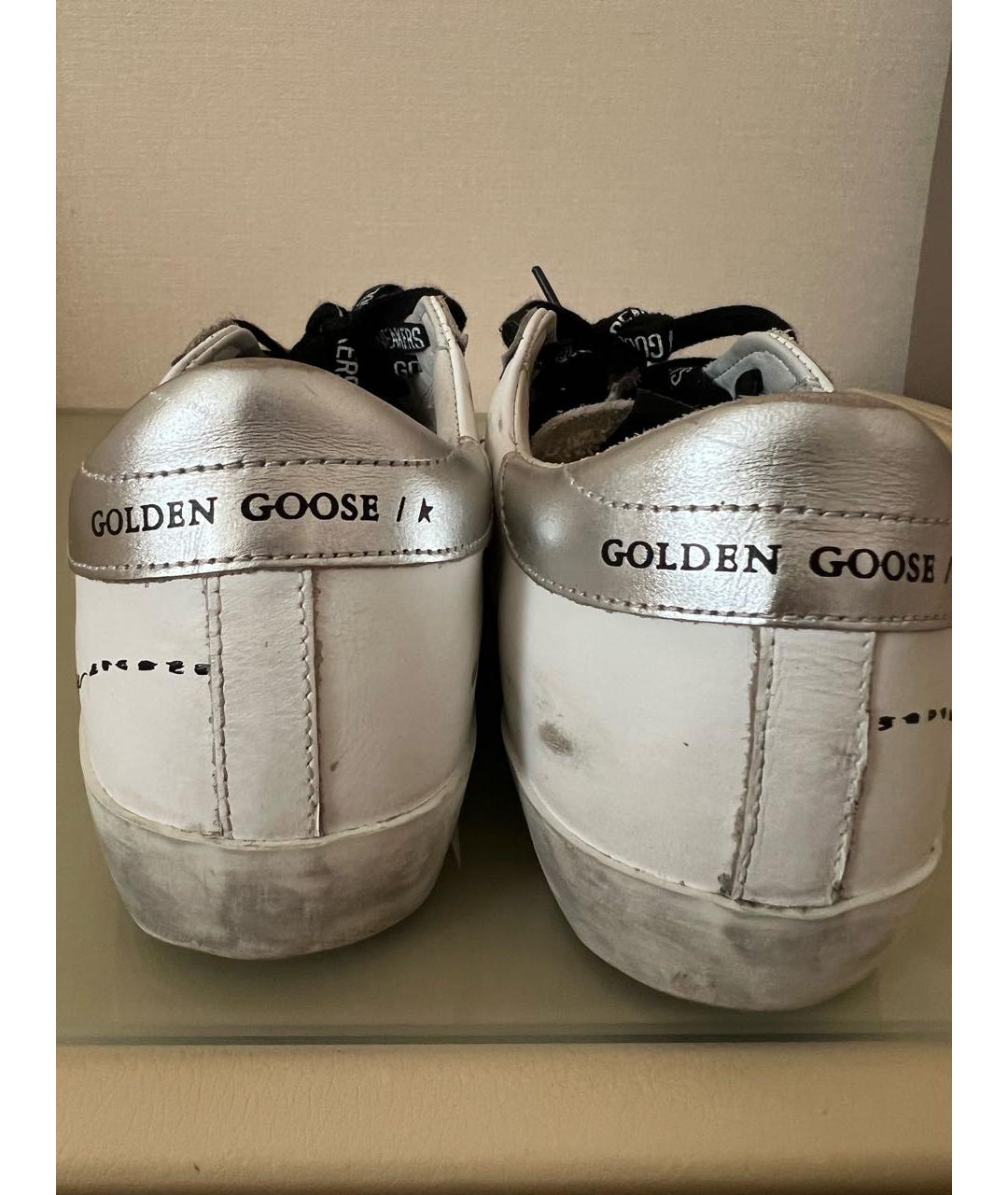 GOLDEN GOOSE DELUXE BRAND Белые кожаные кеды, фото 4