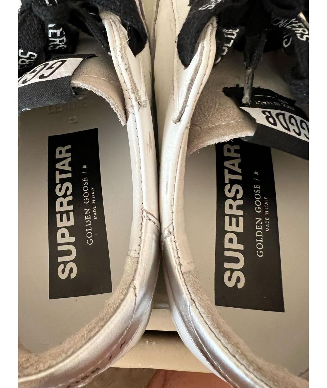 GOLDEN GOOSE DELUXE BRAND Белые кожаные кеды, фото 5