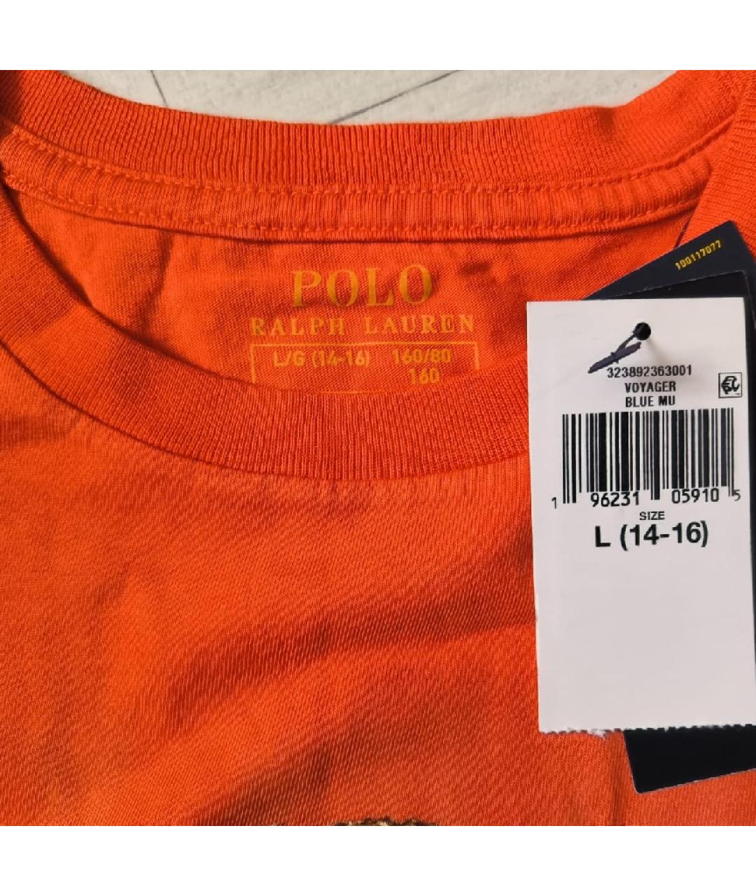 POLO RALPH LAUREN Мульти хлопковая футболка, фото 3